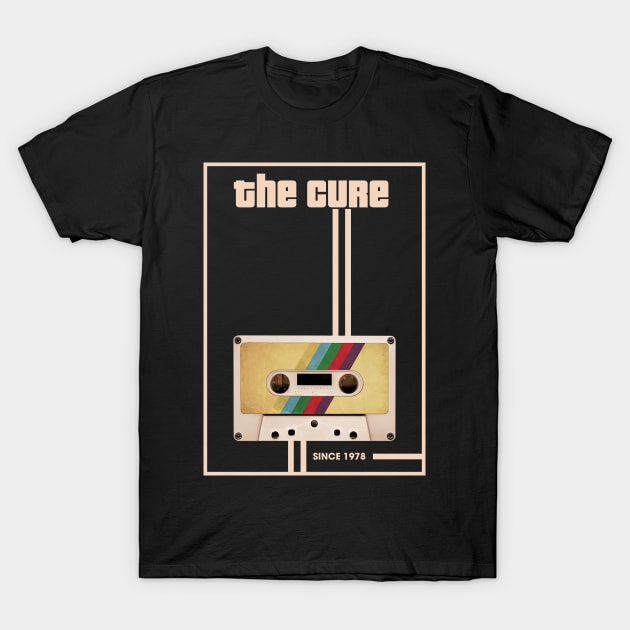 The Cure Music Retro Cassette Tape T-Shirt by Computer Science